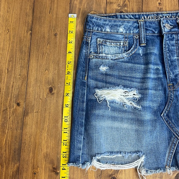 COPY - American Eagle Outfitters size 0 distressed denim skirt - Picture 7 of 8
